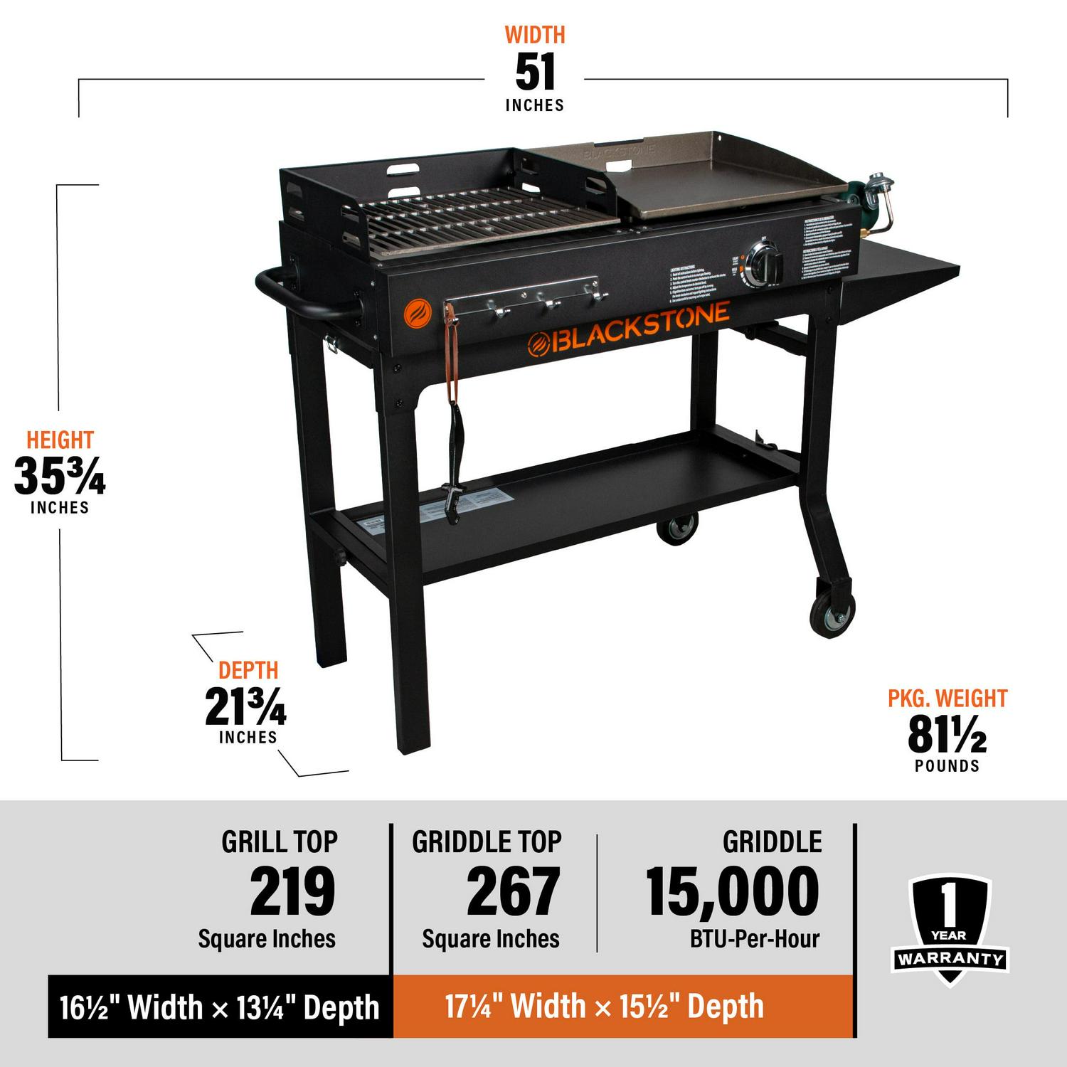 Blackstone Duo 17  Griddle and Charcoal Grill Combo  Crowdfused