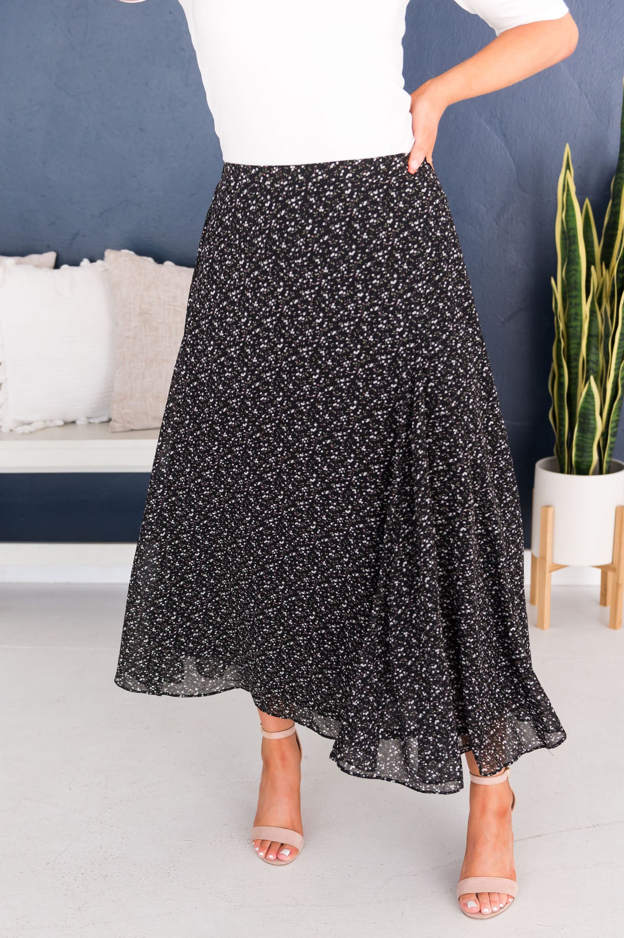 Walking In Faith Modest Floral Skirt