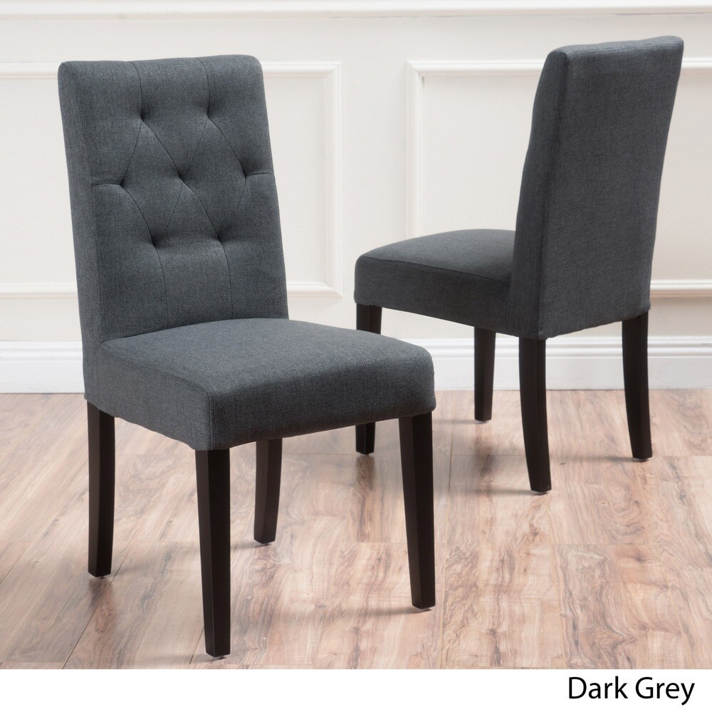 Gentry Tufted Fabric Dining Chair (Set of 2) by Christopher Knight Home