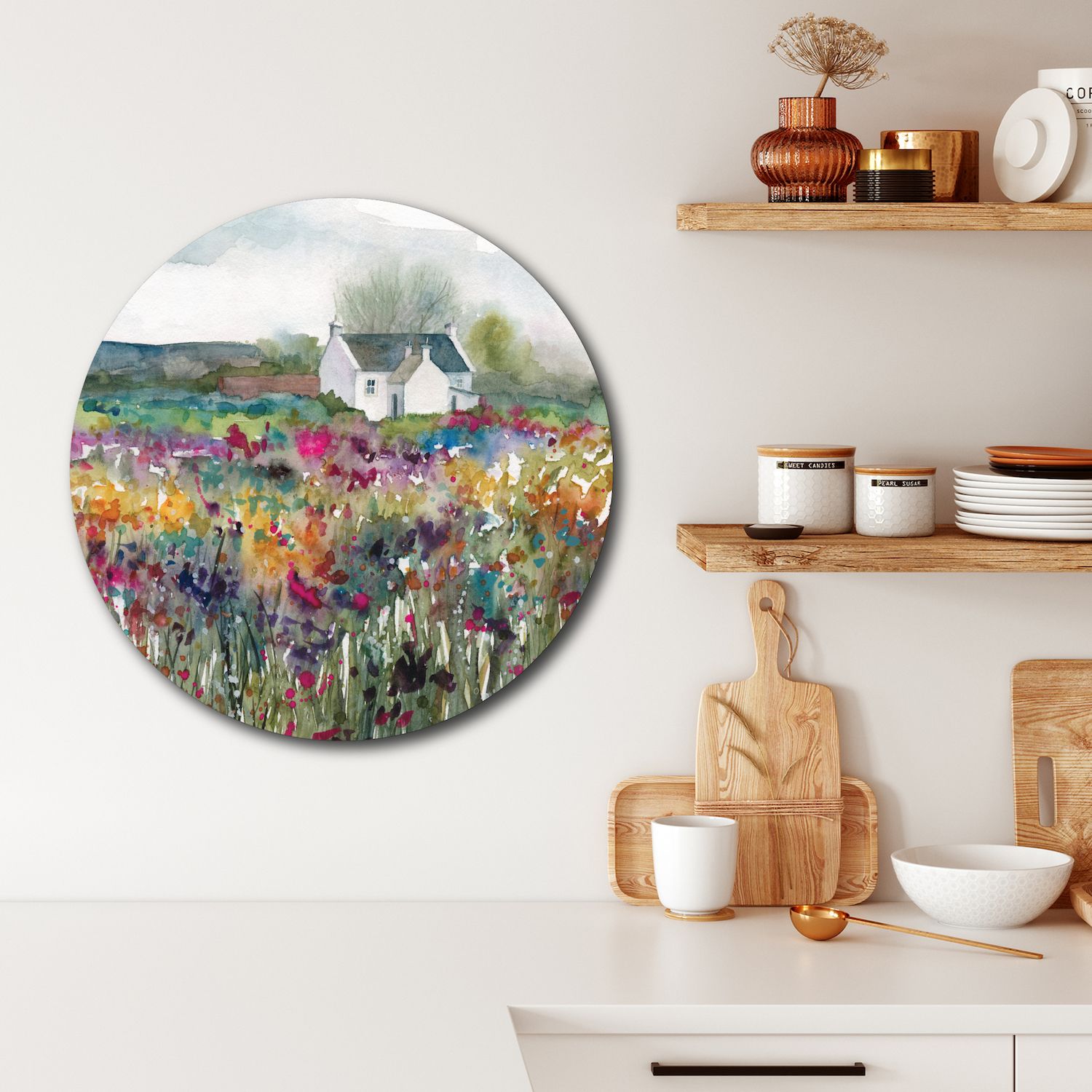 Courtside Market Wildflower Cottage Circular Board Wall Art