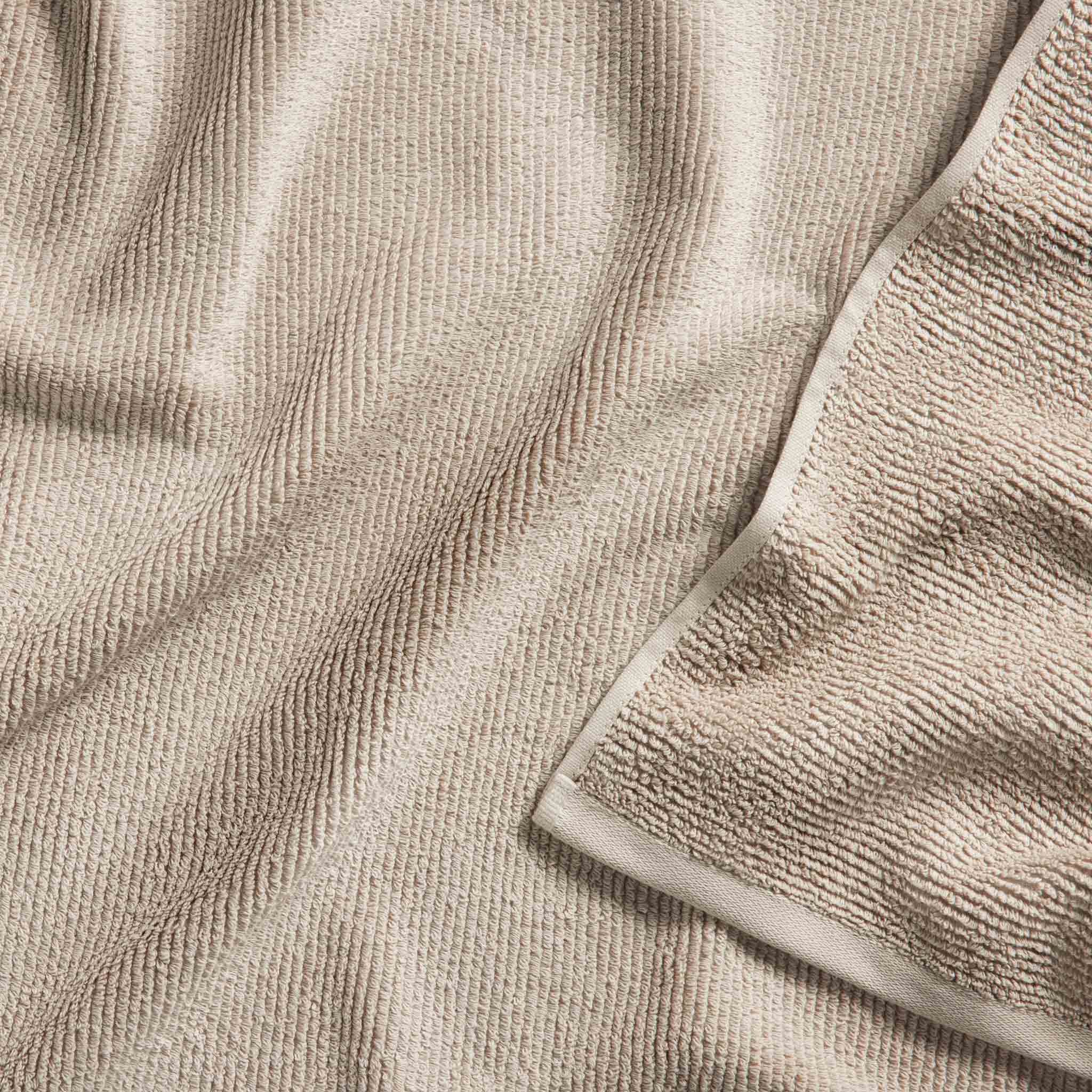 Organic Ribbed Bath Sheets