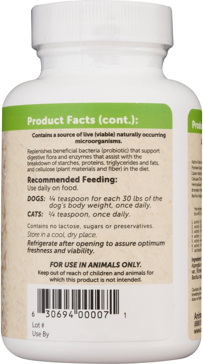 Animal Essentials Plant Enzyme and Probiotics Dog and Cat Supplement