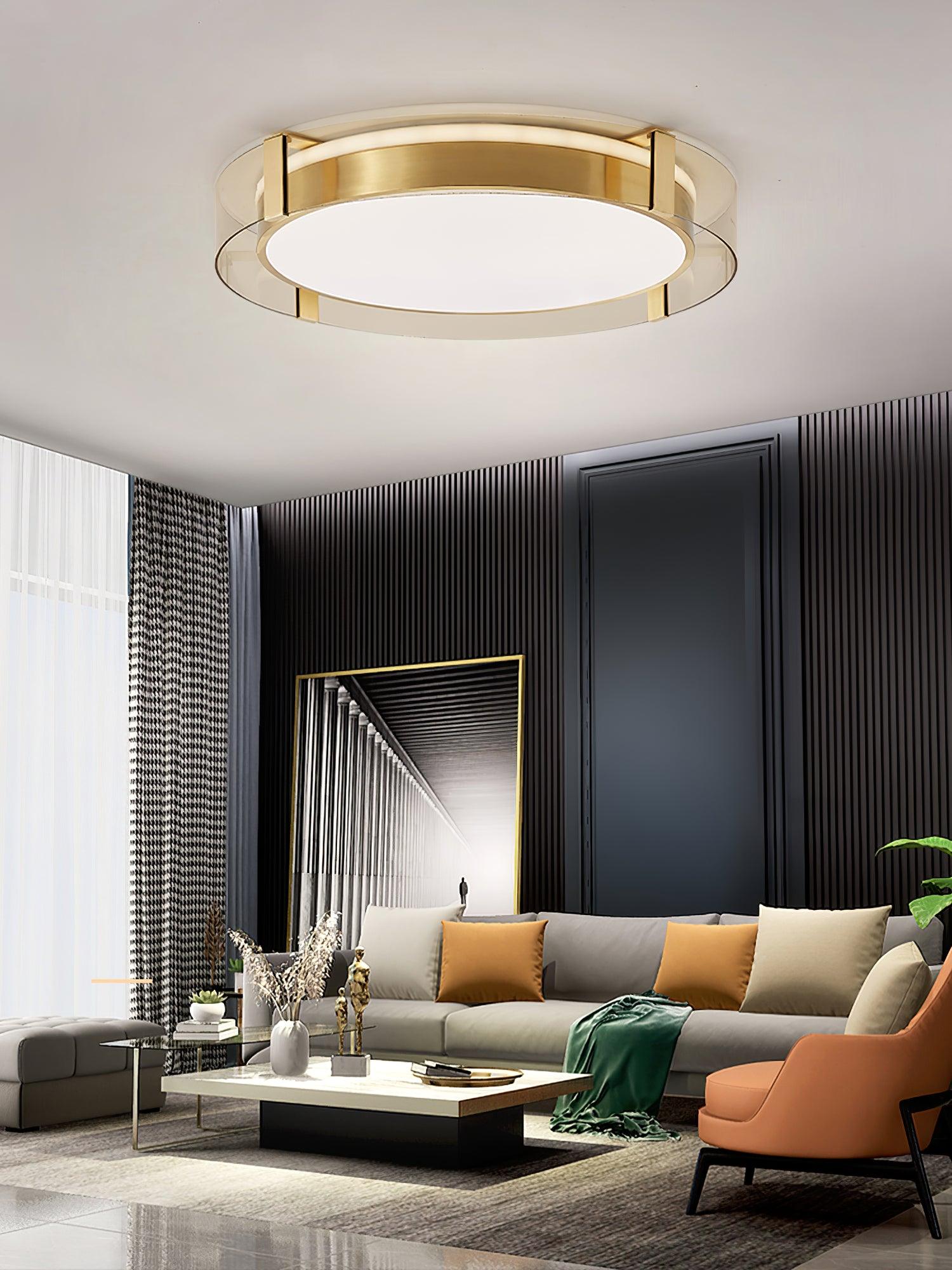 Round Low Profile Ceiling Light