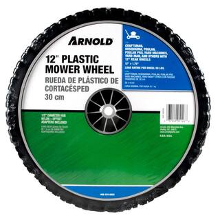 Arnold 12 in. x 1.75 in. Universal Plastic Wheel with 12 in. Dia Nylon Offset Hub and Adapters Included 490-324-0002