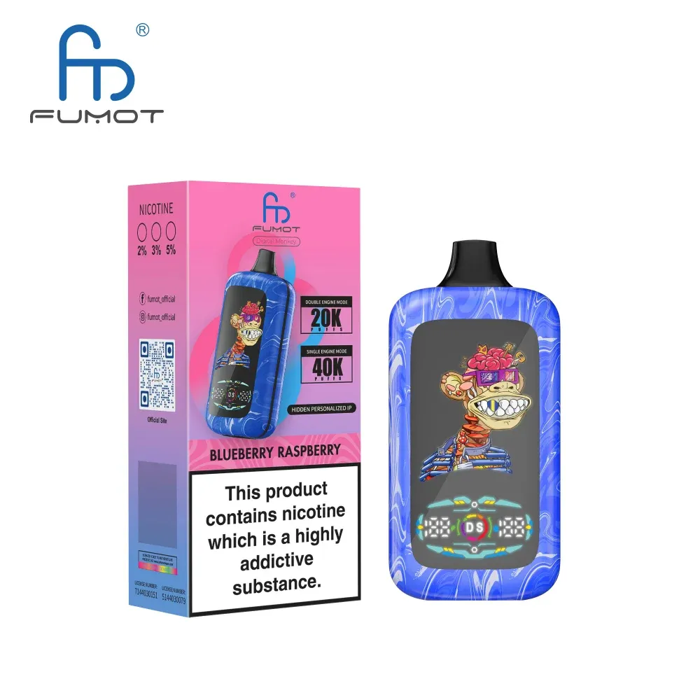 Fumot Digital Monkey 40000 Puffs - Blueberry Raspberry