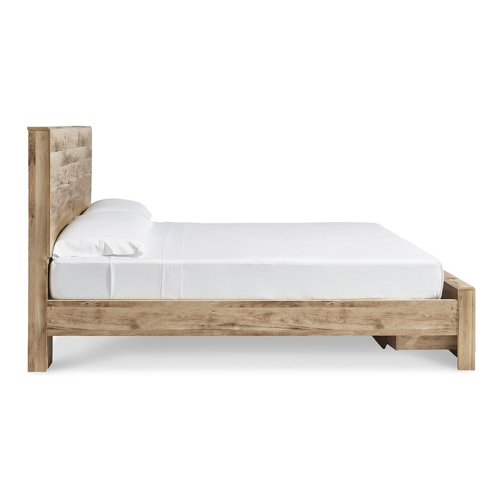 Signature Design by Ashley Hyanna Tan Brown Storage Bed