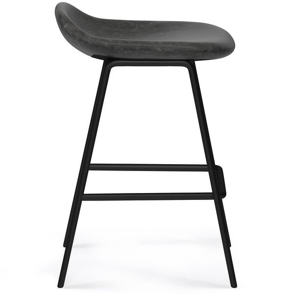 WyndenHall Kempton Contemporary Counter Height Stool (Set of 2) - 17.9