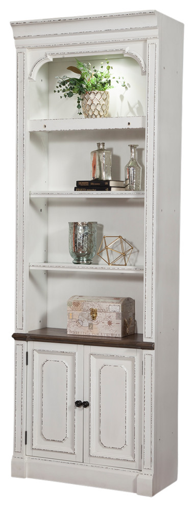 Parker House Provence 32 quotOpen Top Bookcase   Farmhouse   Bookcases   by Parker House  Houzz