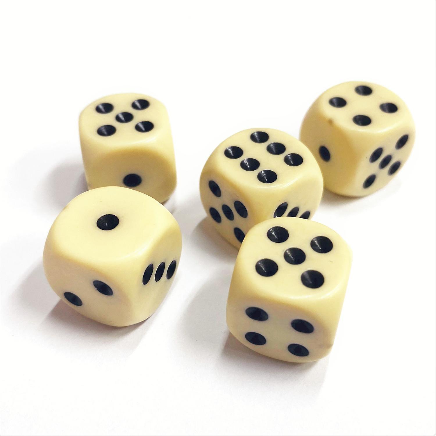 Dice D6 5-Pack， 14mm Board Game Game Yatsy Role Play