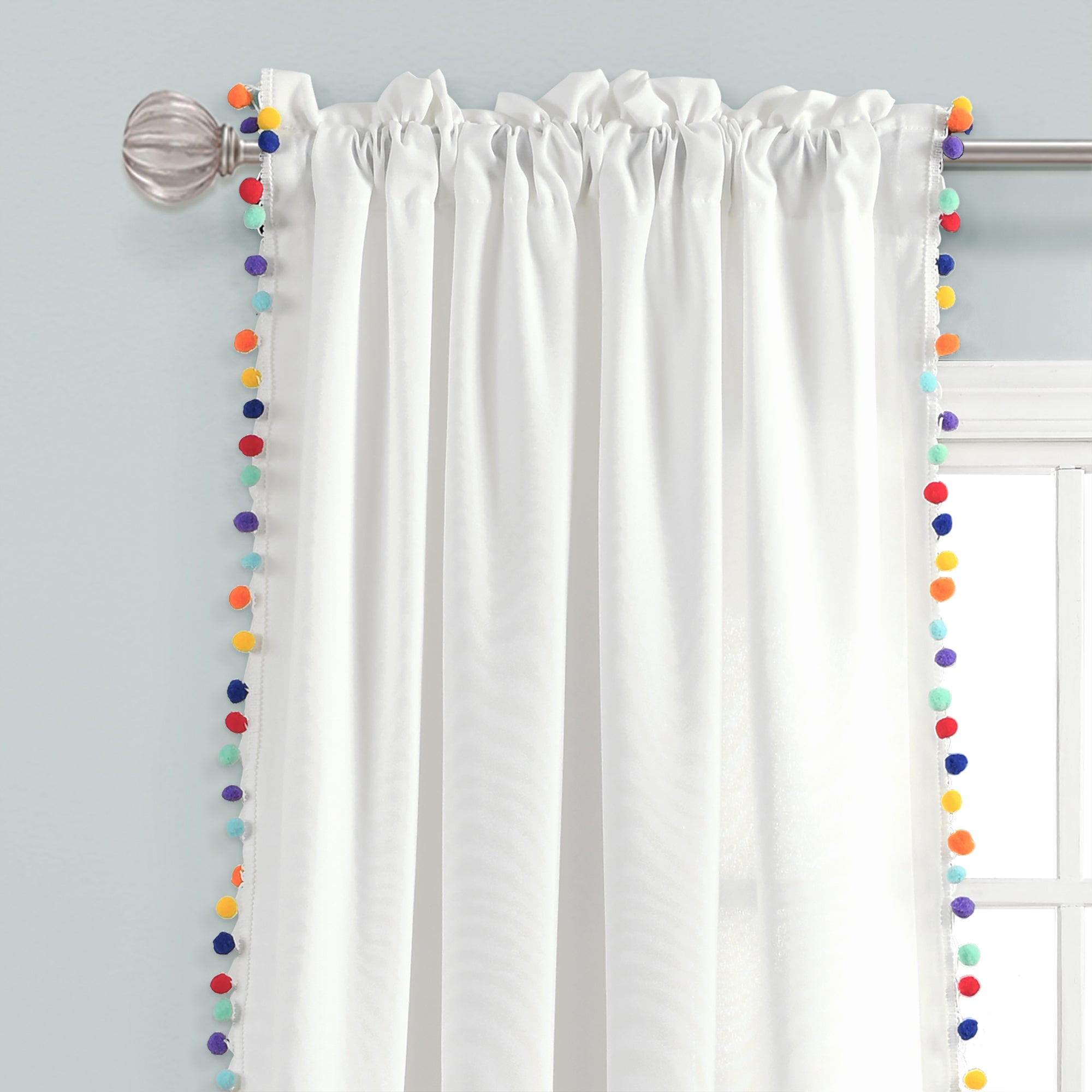 Pom Pom Window Curtain