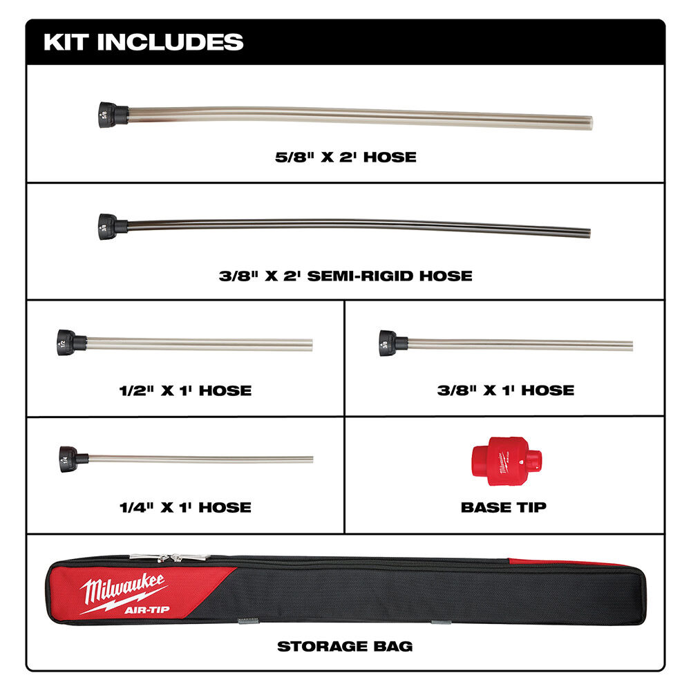 MW AIR-TIP Long Reach Flexible Micro Hose Set 49-90-2037 from MW