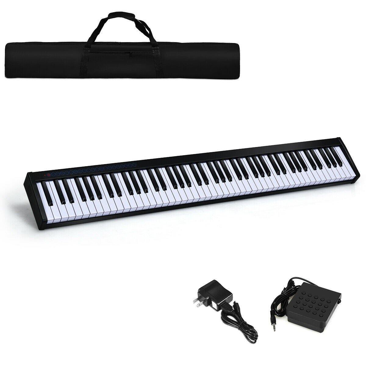 88-Key Portable Electronic Piano, with a Handbag