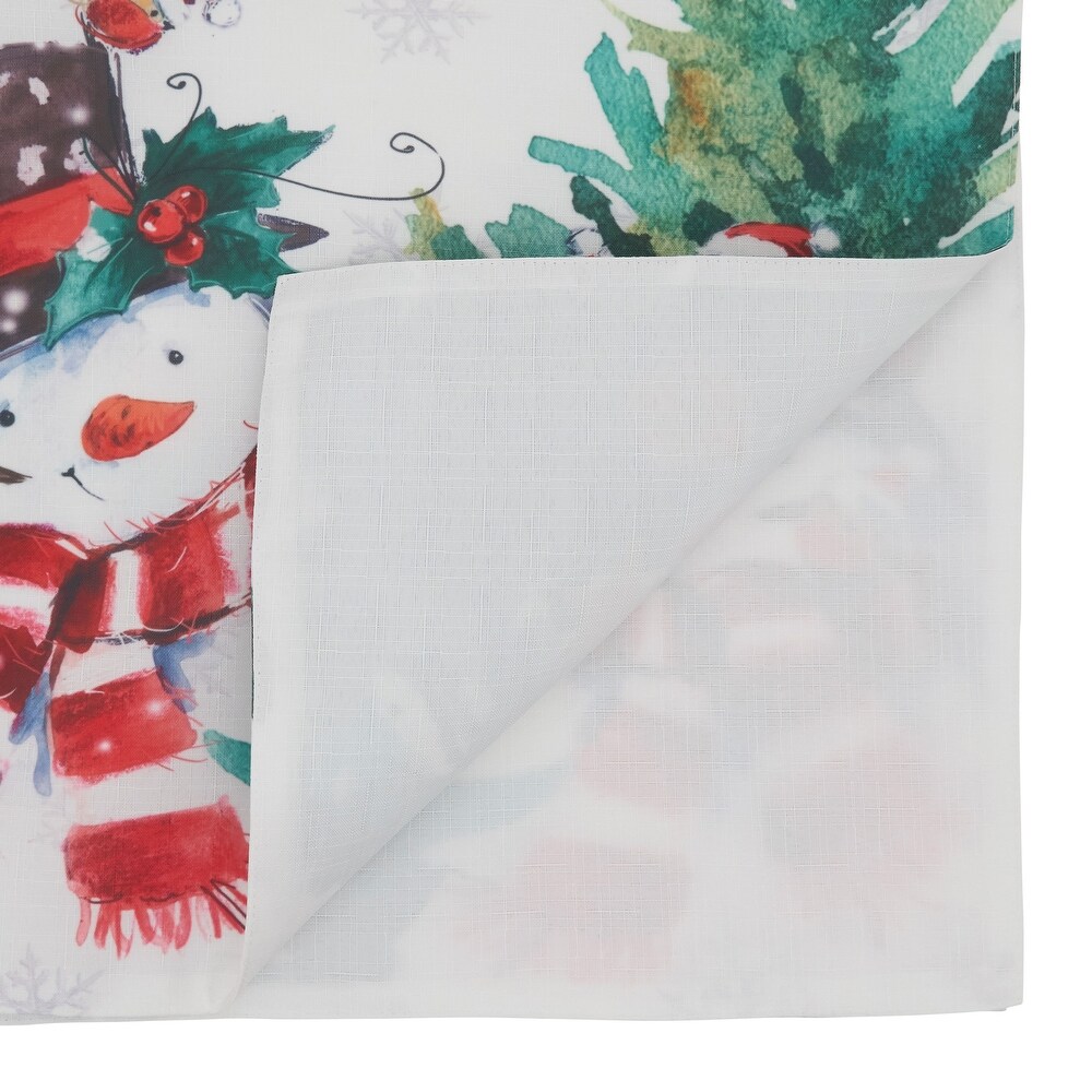 Table Runner With Snowman Design