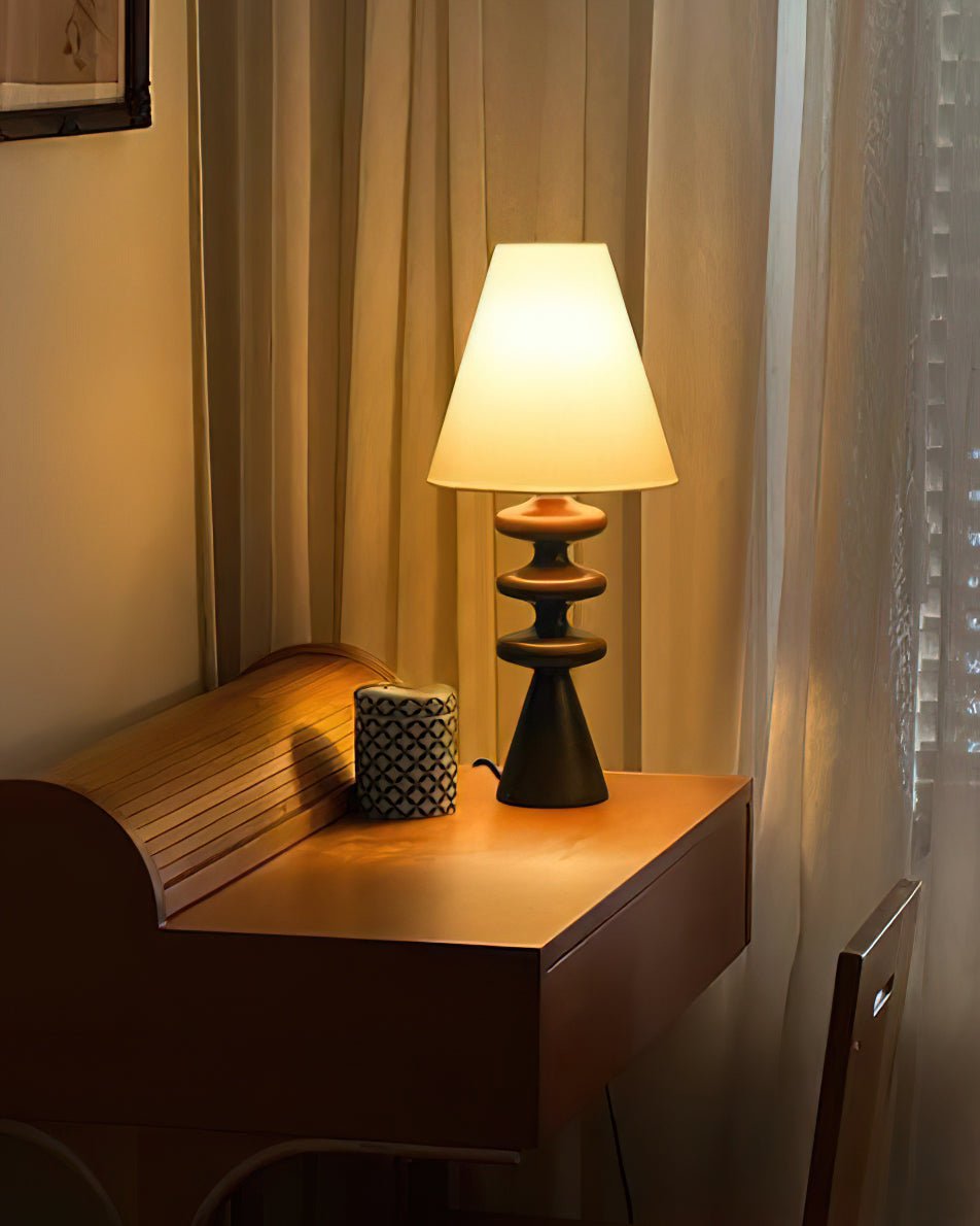 Ripple Wood Table Lamp