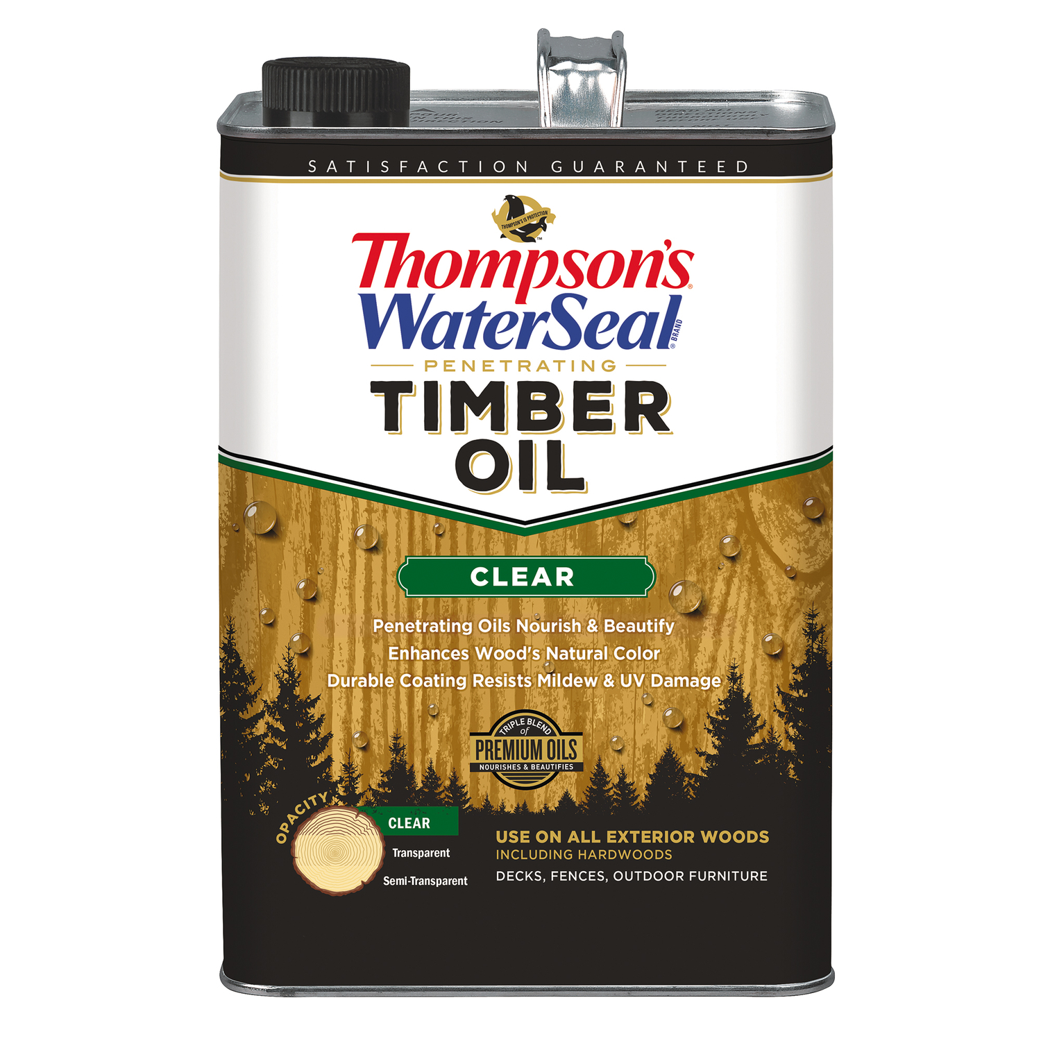 Thompson\u0027s WaterSeal Penetrating Timber Oil Transparent Clear Penetrating Timber Oil 1 gal