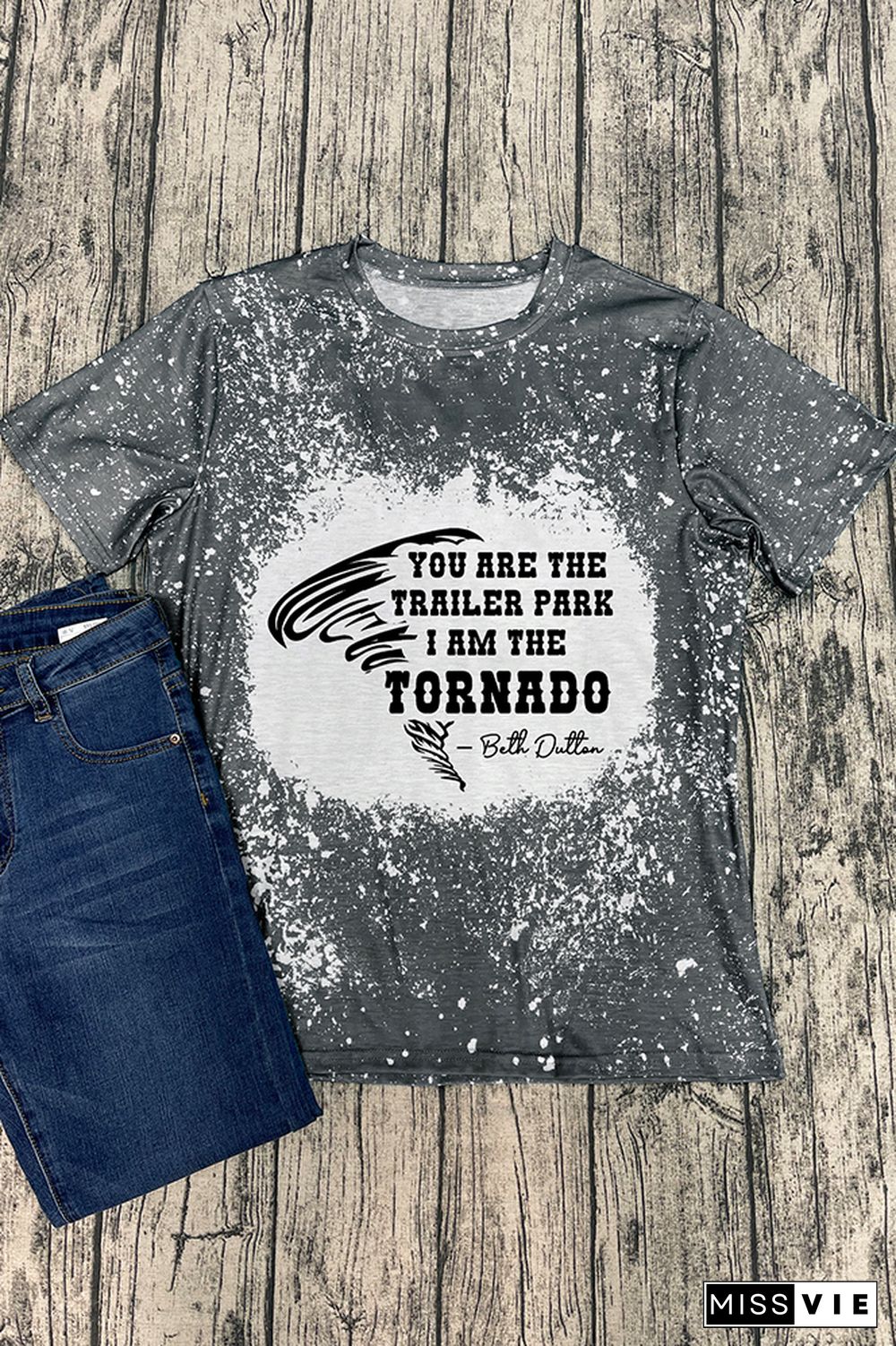 You Are The Trailer Park I am The Storm Yellowstone Ranch Graphic Tee Wholesale