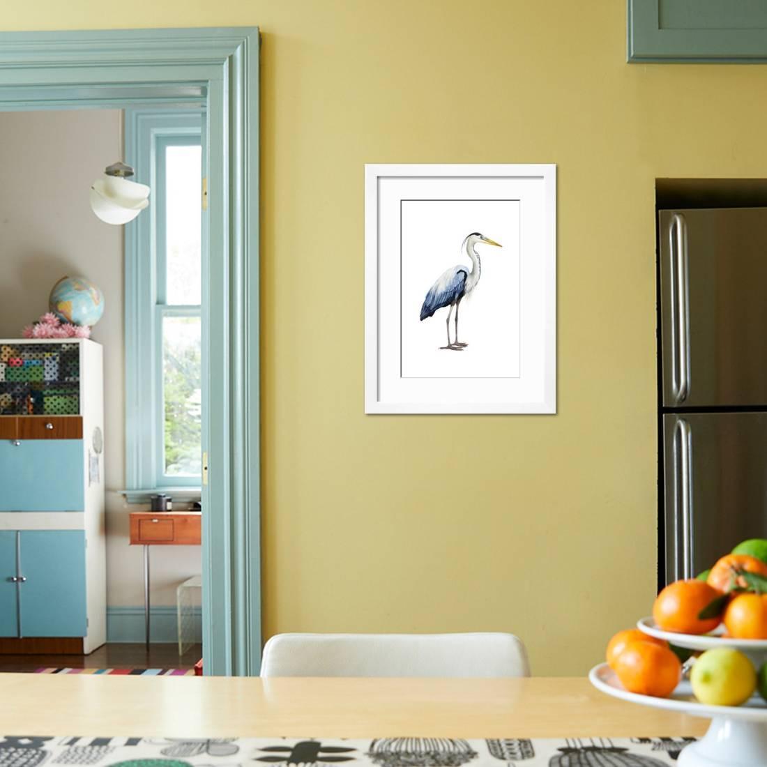 Seabird Heron II， Animals Framed Art Print Wall Art by Grace Popp Sold by Art.Com