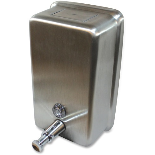 Genuine Joe Stainless Vertical Soap Dispenser  GJO85134