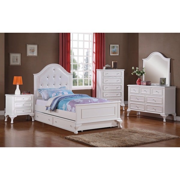 Picket House Furnishings Jenna Full Panel w/ Trundle 4PC Bedroom Set - - 12821198