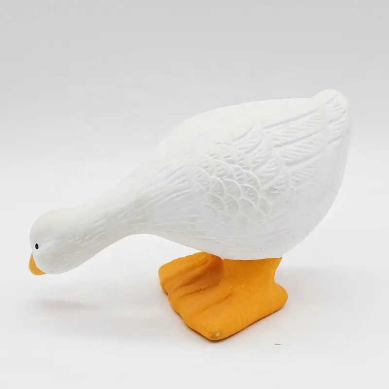 Factory custom wholesales garden animal goose duck ceramic garden ornament animal decoration