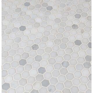 MSI Greecian White Hexagon 12 in. x 12 in. Polished Marble Floor and Wall Tile (0.95 sq. ft.Each) GRE-1HEXP