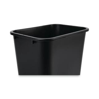 Boardwalk 10.25 Gal. Black Soft-Sided Plastic Household Trash Can BWK41QTWBBLA