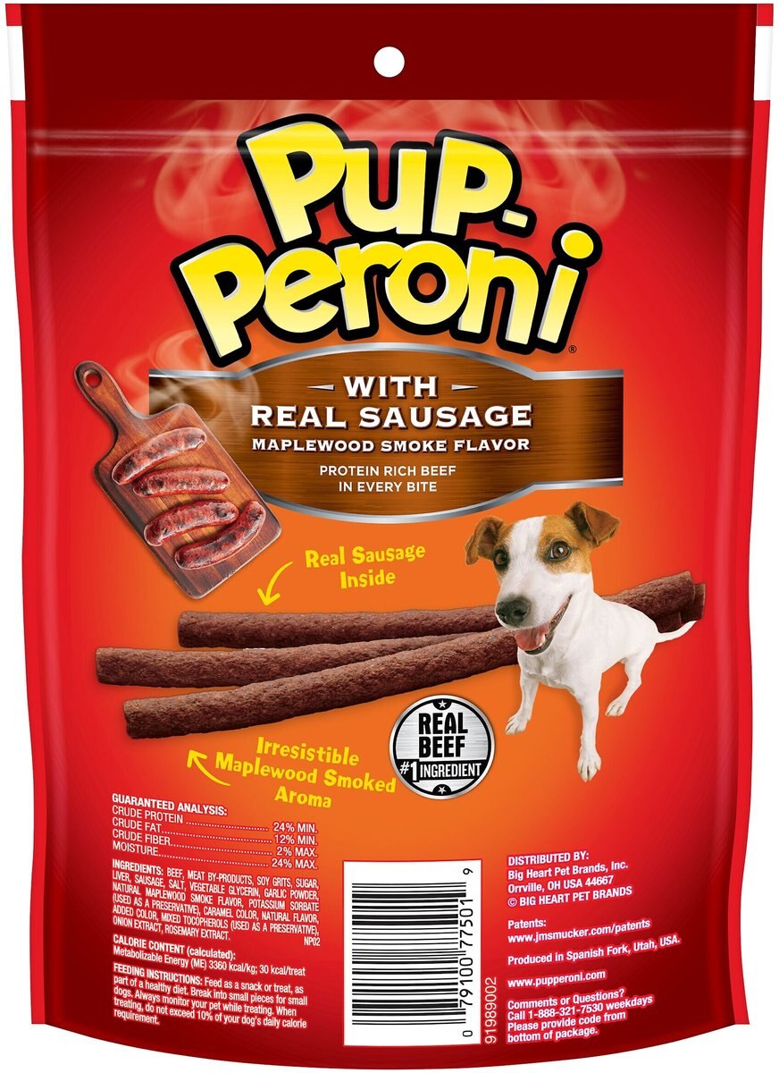 Pup-Peroni Real Sausage Maplewood Smoke Flavor Dog Treats