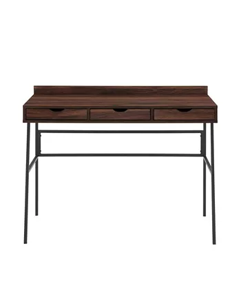 Walker Edison 42 3 Drawer Angled Front Desk