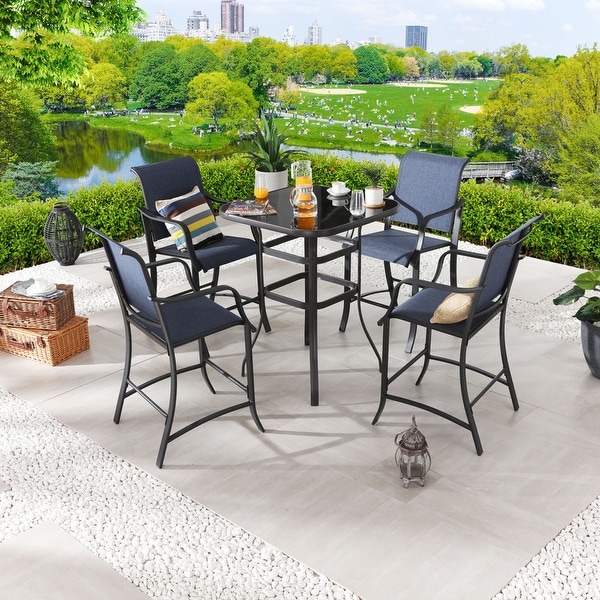 Patio Festival 4Person Bar Height Dining Set