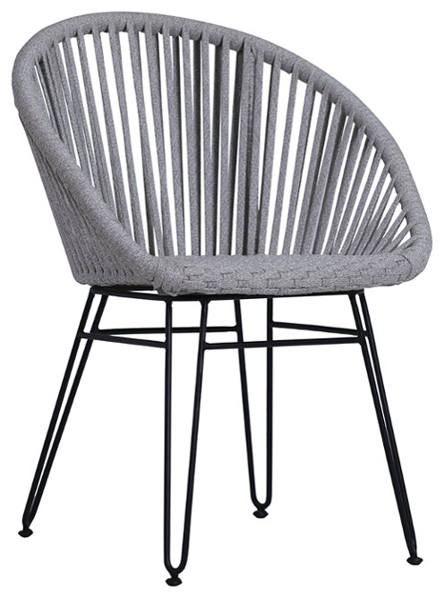 Mainio Outdoor Dining Chair   Midcentury   Outdoor Dining Chairs   by Marco Polo Imports  Houzz