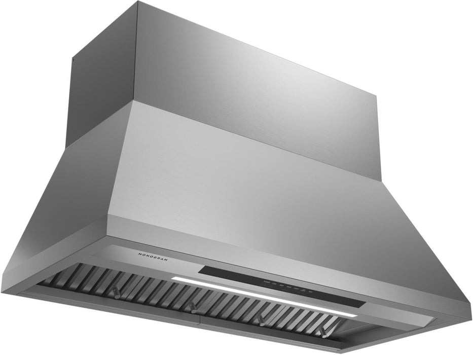 Monogram ZVW1480SPSS 48 Inch Smart Pro Style Wall Mount Ducted Hood In