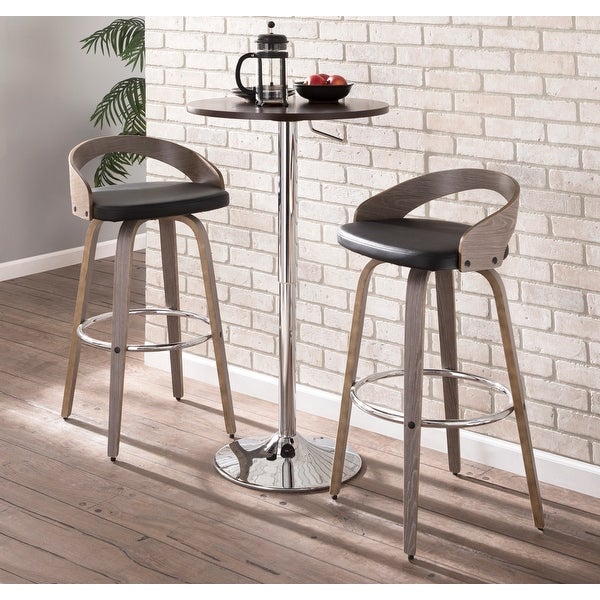 Carson Carrington Stavanger Mid-century Modern Fixed-Height Bar Stool (Set of 2)