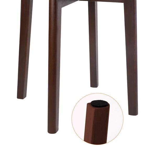 2/4Pcs Solid Wood Stools Backless Chair Side Table Plant Stand 17.7