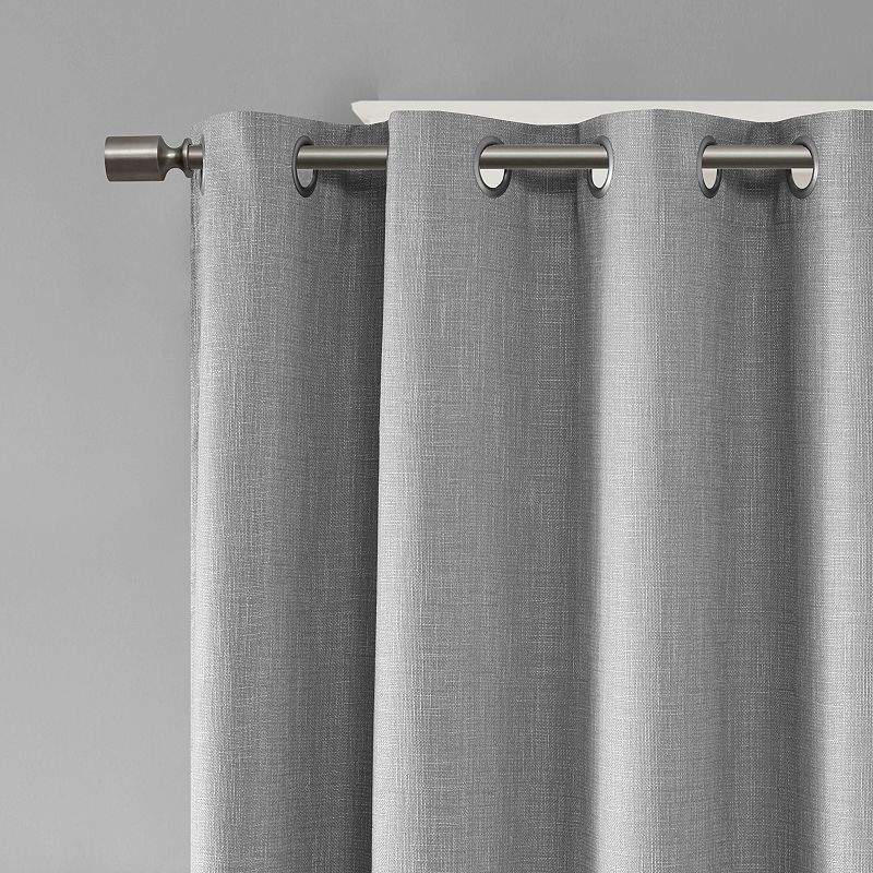 SunSmart Arlie Printed Heathered 1-Panel Blackout Patio Curtain