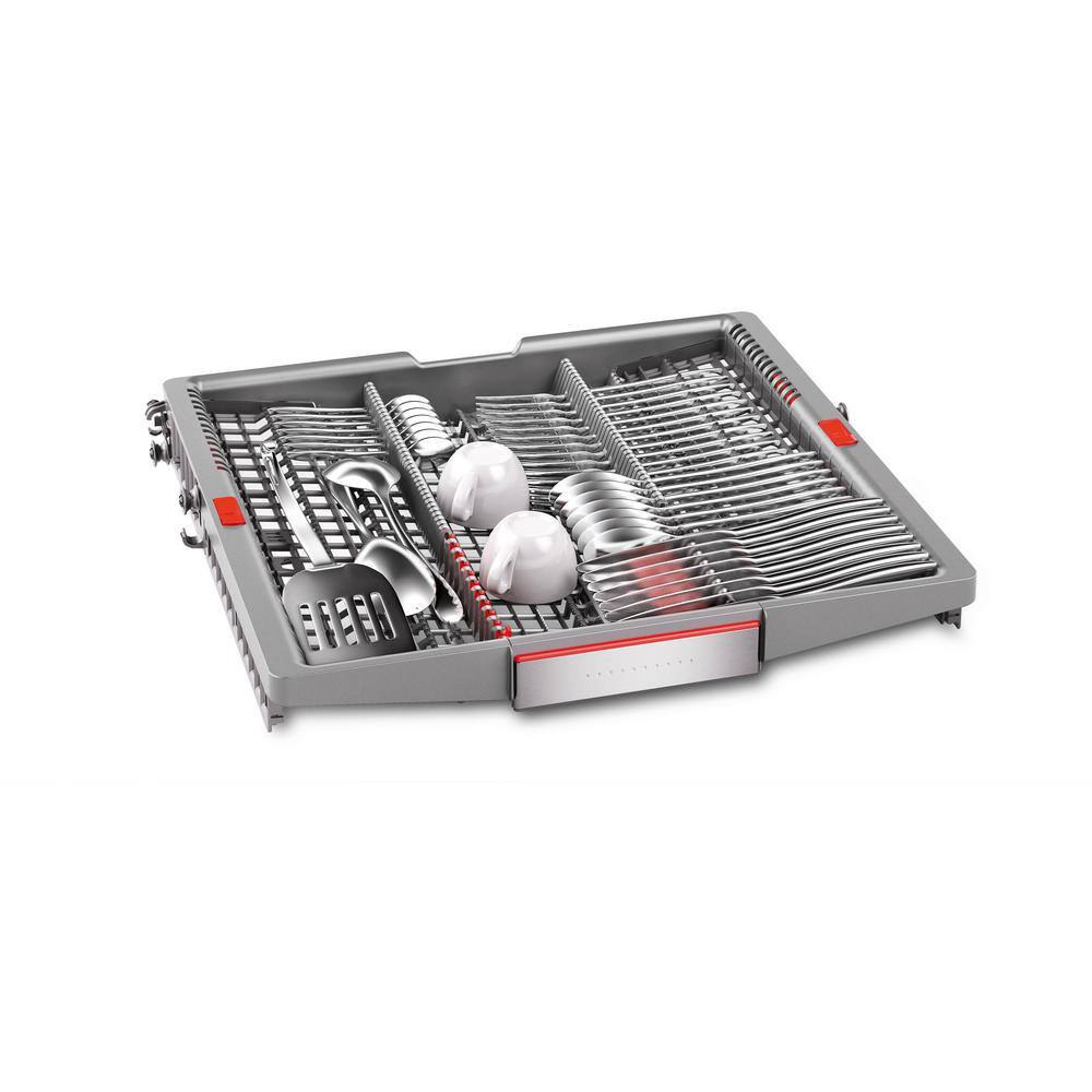 Bosch Benchmark Benchmark Series 24 In Top Control Tall Tub Smart Dishwasher in Stainless Flexible 3rd Rack 38dBA SHX89PW75N