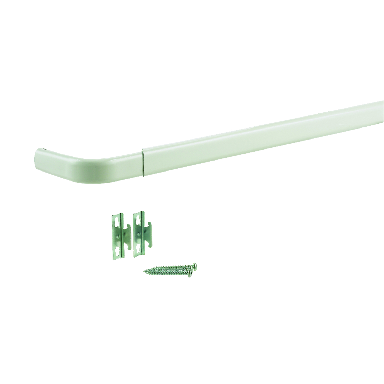 Kenney Enamel White Curtain Rod 18 in. L X 28 in. L