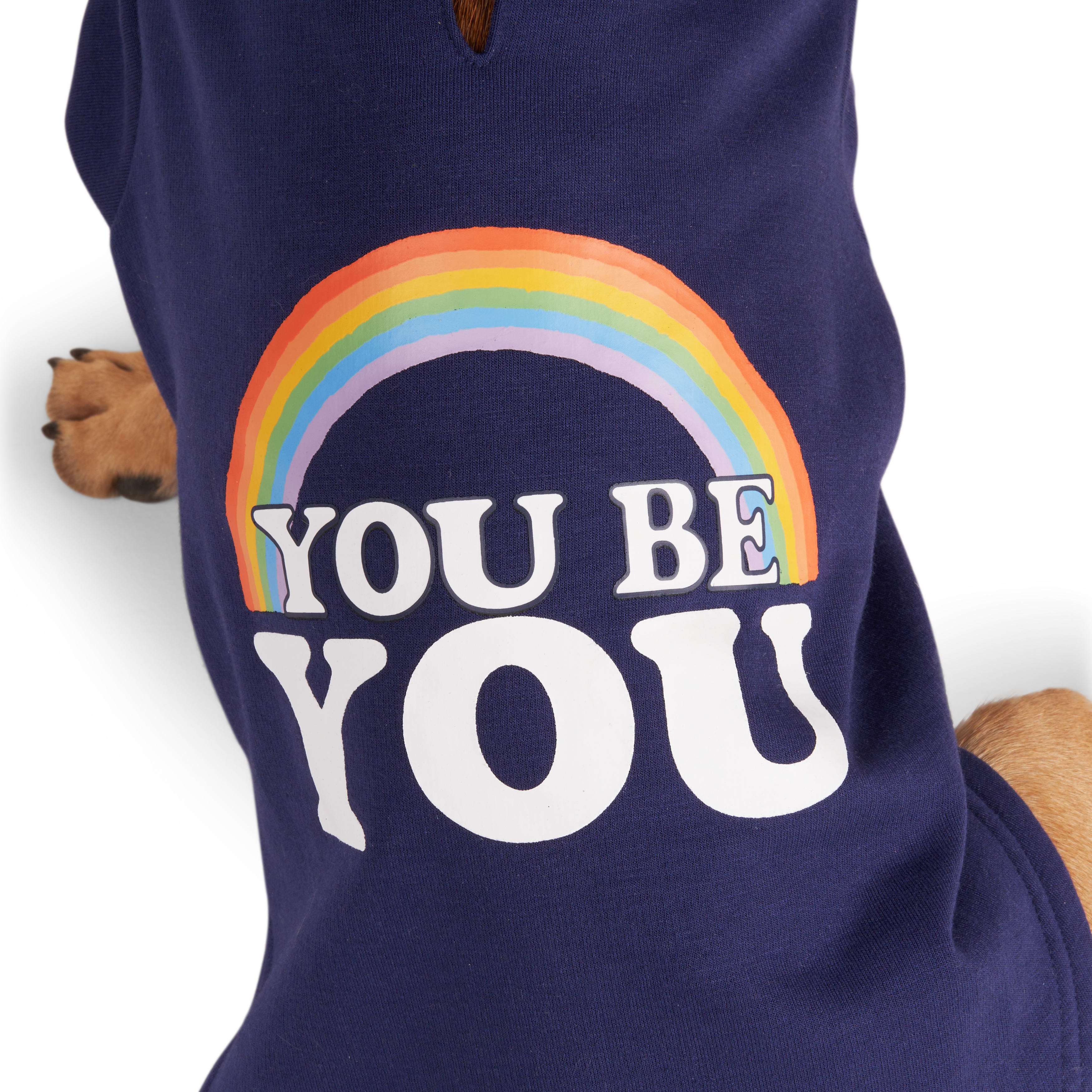 YOULY Be You Dog Hoodie， XX-Small