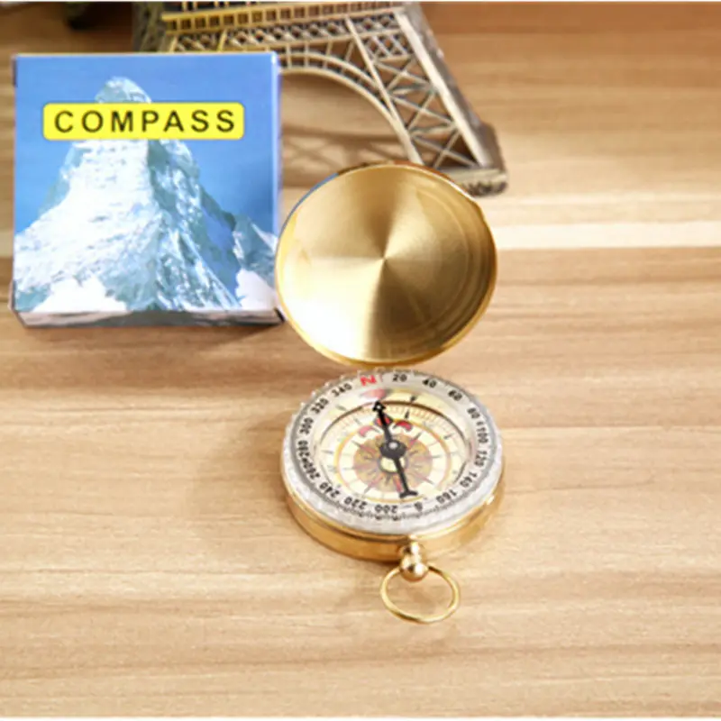 Outdoor camping hiking pocket mini foldable compass