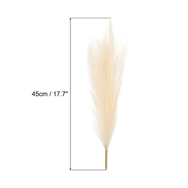 6Pcs Pampas Grass，17.7 Fake Pampas Grass for Wedding Decoration