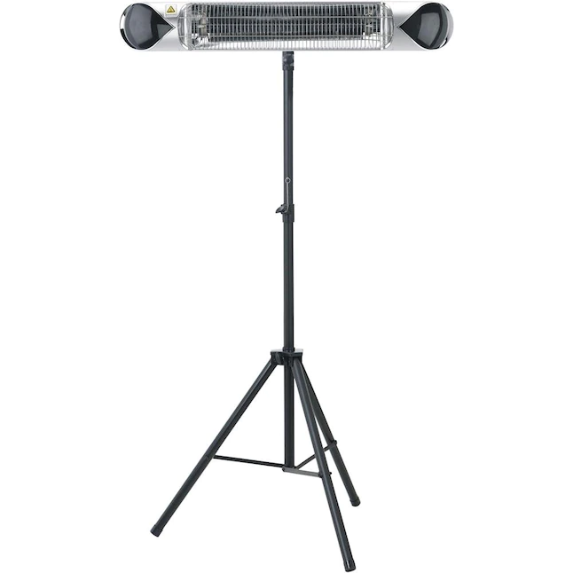 Hanover HAN1051ICSLV-TP 5118-BTU 120-Volt Silver/Black Steel Electric Patio Heater