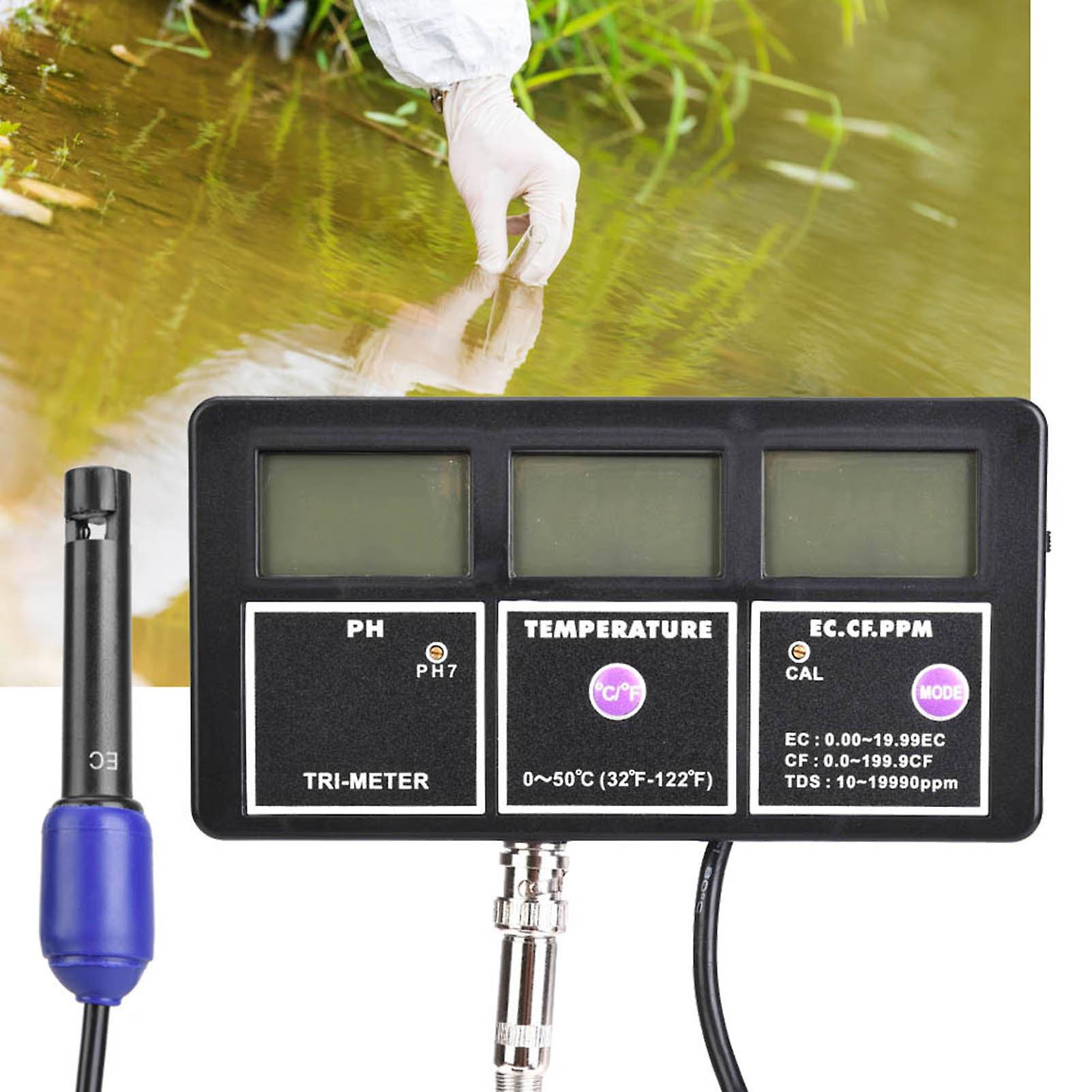 Ph-116 Water Quality Tester Monitor Ph Meter Multi-parameter Meter For Test Ph / Temperature / Ec / Cf / Mv / Tds110v Us Plug