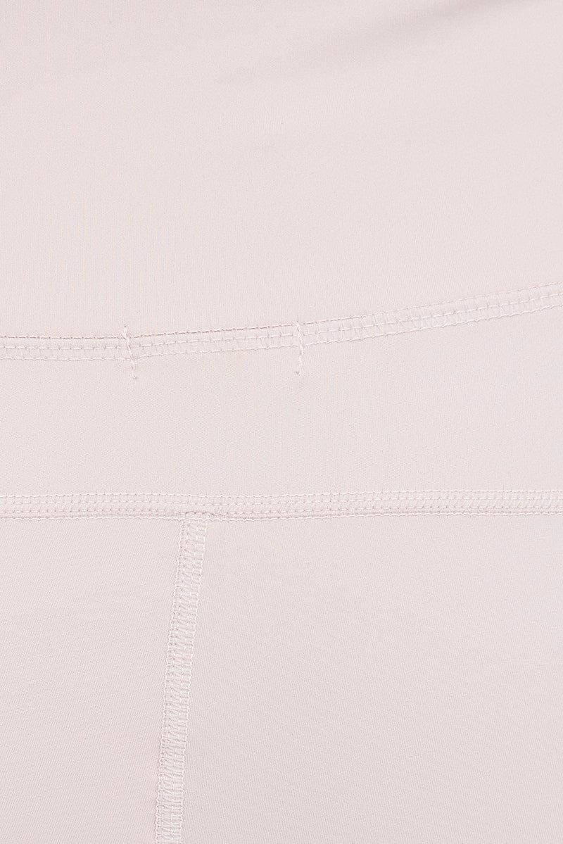 Beige Flare Leg Pants Legging