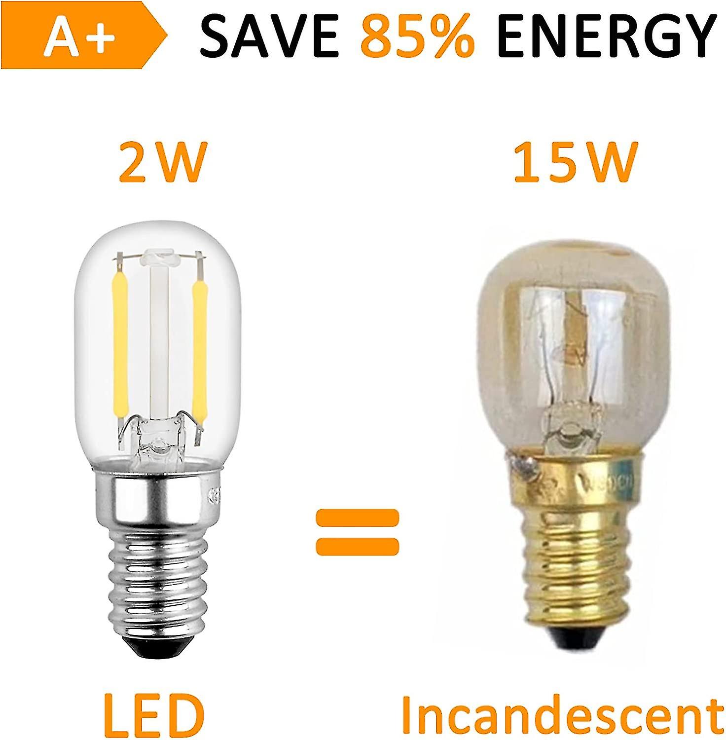 1w E14 Led Bulb For Frid， T22， Equivalent To 15w E14 Ndescent， Warm 2700k， 230v， S E14 Led For Frid/salt Lamp/kids ， Pack