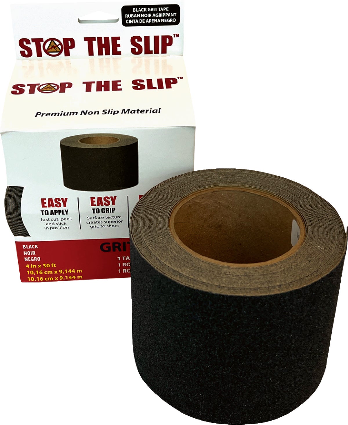 Stop The Slip Anti-Slip Walk Tape 4 In. X 30 Ft. Black