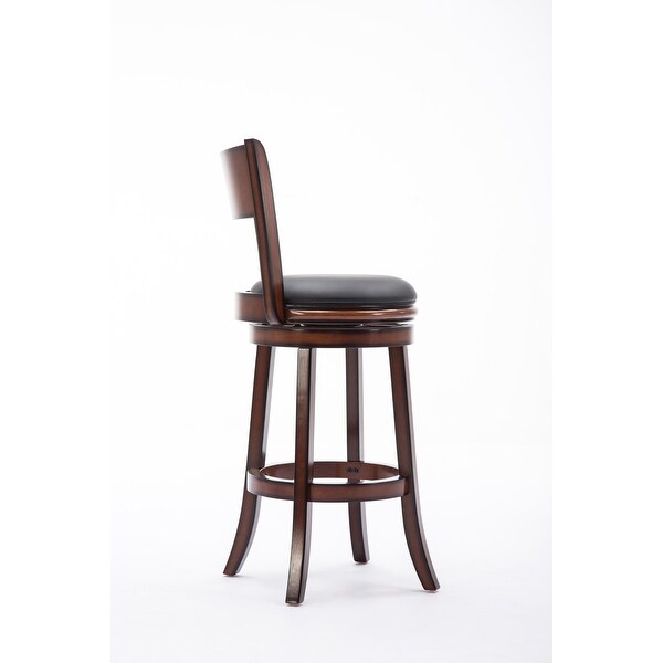 Palmetto Rubberwood 29-inch Swivel Stool