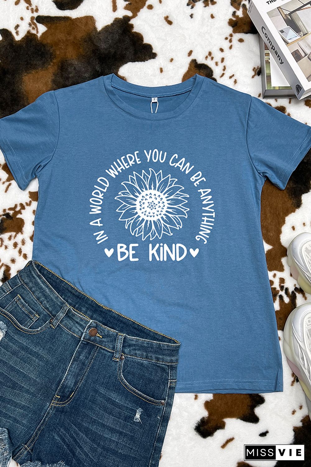 In A World Where You Can BE Anything Be Kind Graphic Tee Wholesale