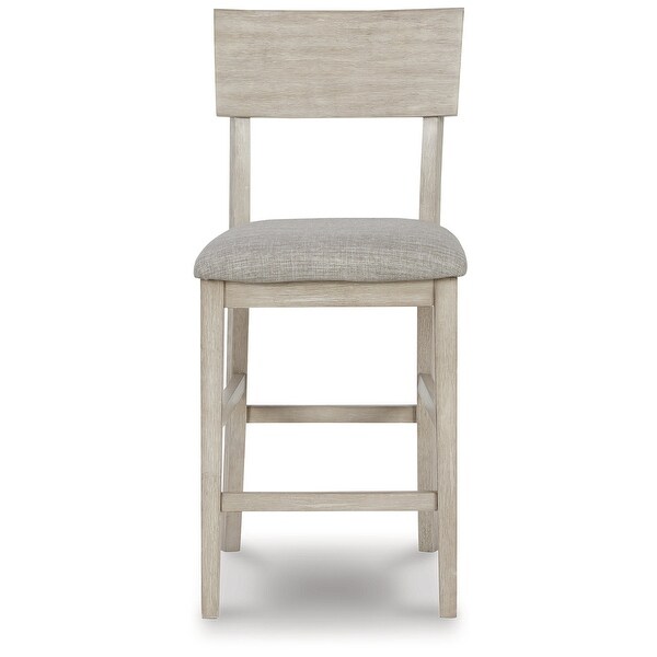 Signature Design by Ashley Waylowe Brown/Beige Upholstered Barstool (Set of 2) - 19