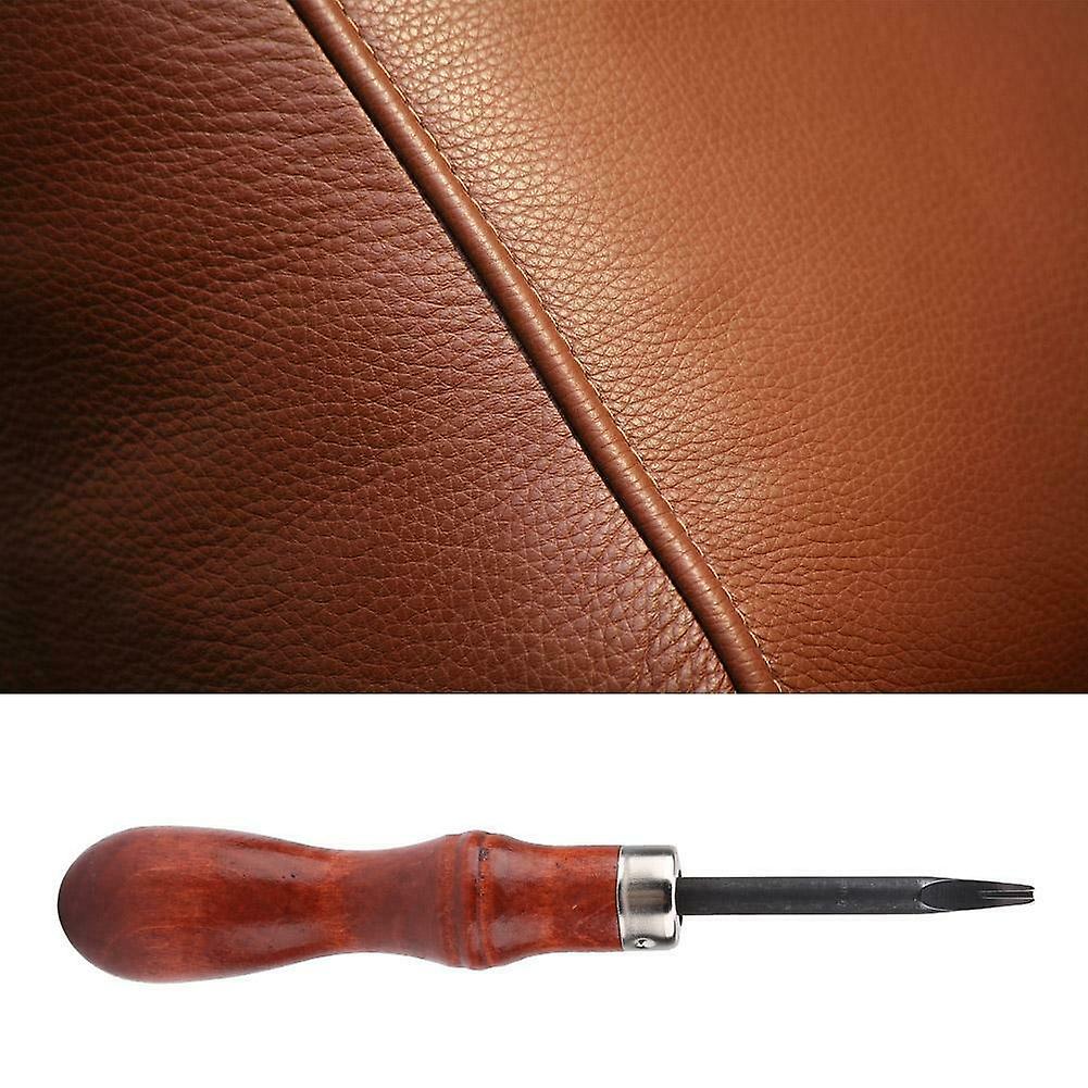 Professional Leather Craft Tool Wooden Handle Edge Beveler Rounder