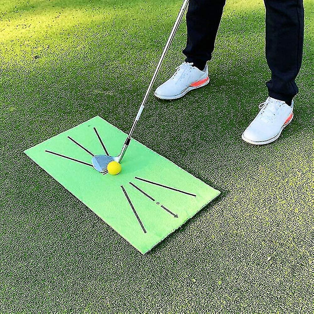 Golf Training Mat For Swing Golf Training Mat Batting Mini Golf Golf Training Aid Set(1pcs， Green)