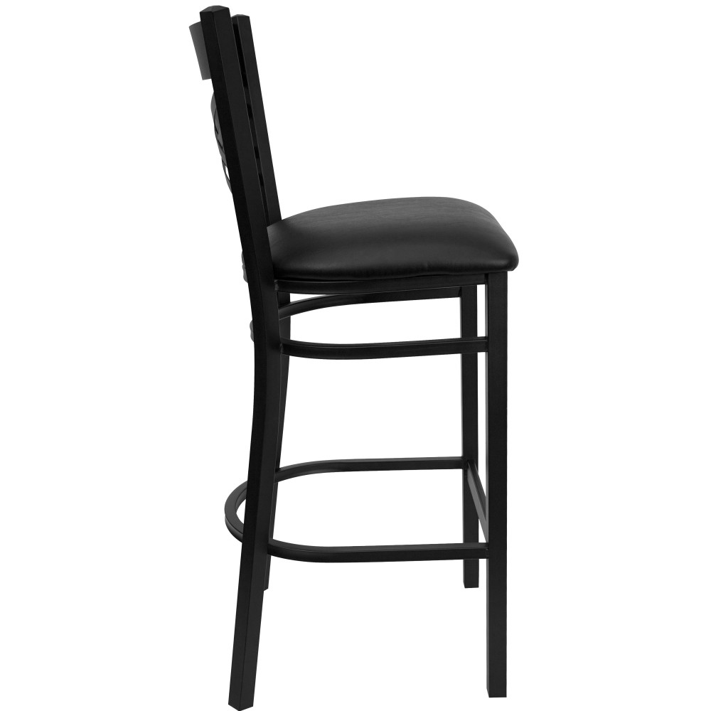 2 Pack ''X'' Back Metal Restaurant Barstool   17\